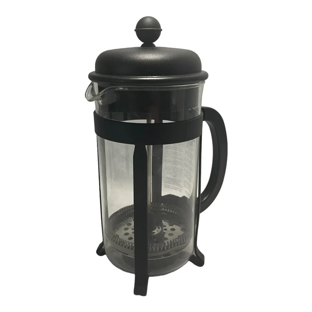 Vintage BODUM French Press 8 Cup 34oz Stainless Steel Glass Coffee Maker VG